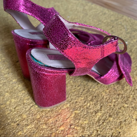 TOPSHOP Fuschia Chunky Sandals - Picture 3 of 8